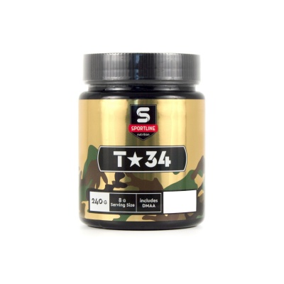 Предтренировочный комплекс Sportline Nutrition T-34 with DMAA 240 гр
