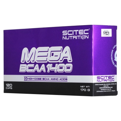 БЦАА Scitec Nutrition Mega BCAA 1400 120 кап
