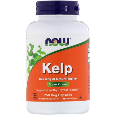 Витамины NOW Kelp 325 мг 250 капсул
