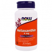Антиоксидант NOW Astaxanthin 4 мг 90 капсул