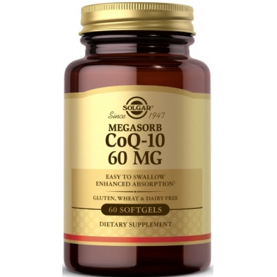 Антиоксидант Solgar Megasorb CoQ-10 60мг 60 капсул