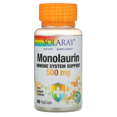 Антиоксидант Solaray Monolaurin  60 капсул