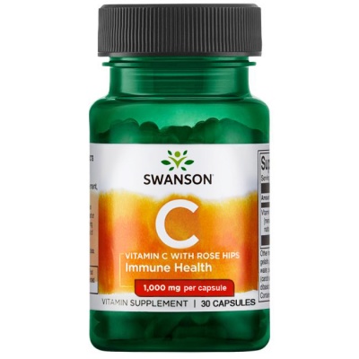 Витамины Swanson Vitamin C Rose Hips 1000 mg 30 капсул