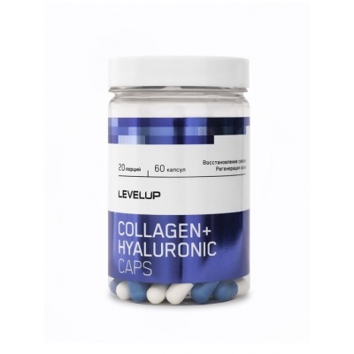 Коллаген Levelup Collagen+ Hyaluronic  60 капсул