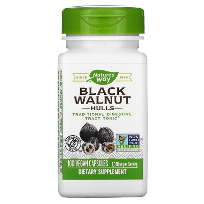 Скорлупа черного ореха Nature's Way 500 мг 100 капсул