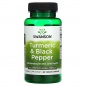 Антиоксидант Swanson Turmeric+Black Pepper 60 капсул