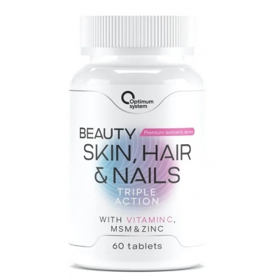 Витамины Optimum System Skin, Hair + Nails Beauty 60 таблеток