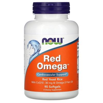 Антиоксидант NOW Red Omega 90 капсул