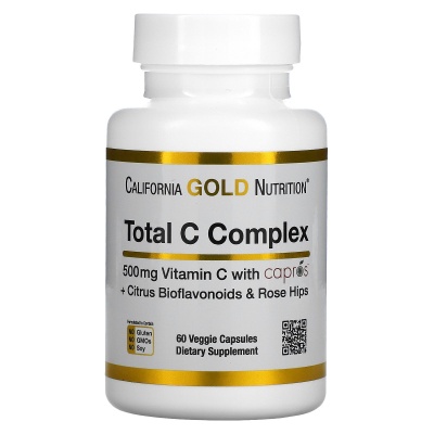 Витамины California Gold Nutrition Total C 500 мг 60 капсул