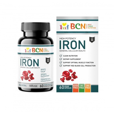 Витамины BCN Iron 36 мг 60 капсул