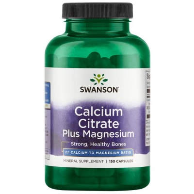 Витамины Swanson Calcium Citrate Plus MAG 150 капсул