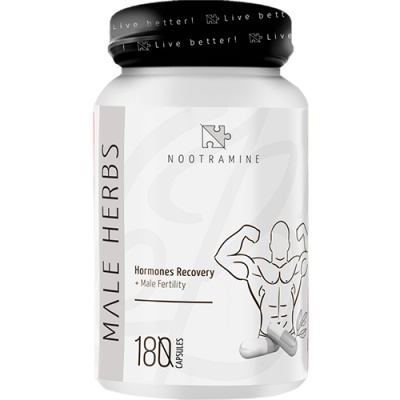 Тестобустер NOOTRAMINE Male Herbs 180 капсул