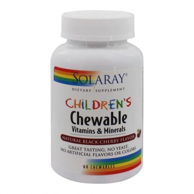 Витамины Solaray Kids Vitamins and Minerals 60 таблеток
