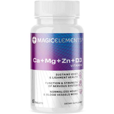 Витамины Magic Elements Ca+Мg+Zn+D3 60 таблеток