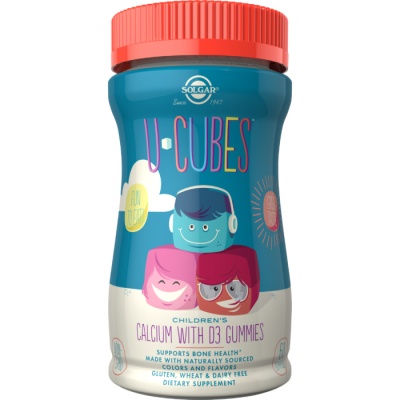 Витамины Solgar U-Cubes Children's Calcium with D3 60 капсул