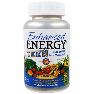 Витамины KAL Enhanced Energy Teen 60 капсул