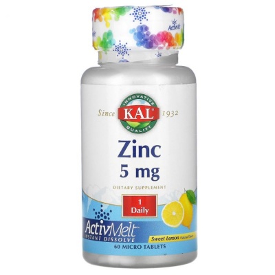 Витамины KAL Zinc Lemon Micro 5 мг 60 таблеток
