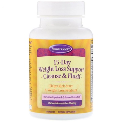 Жиросжигатель Nature's Secret 15-Day Weight Loss Support 60 таблеток