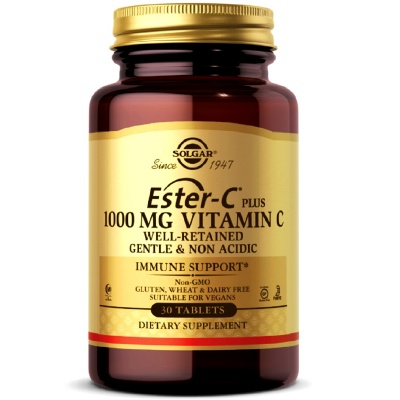 Витамины Solgar Ester-C Plus 1000 мг Vitamin C 30 таблеток