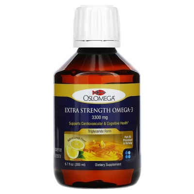 Антиоксидант Oslomega Omega-3 Extra strength 3300 мг 200 мл
