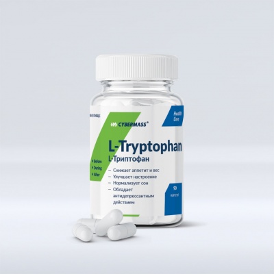 Аминокислота Cybermass L-Tryptophan 90 капсул