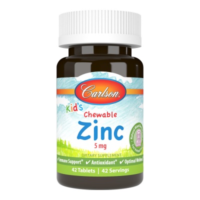 Витамины Carlson Labs Kids Chewable Zinc 42 таблетки