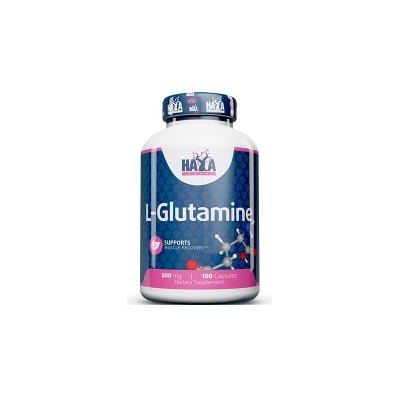 Глютамин Haya Labs L-Glutamine 500 мг 100 капсул