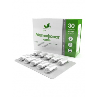 Витамины NaturalSupp Vitamin B9 Метилфолат 400 мг 30 капсул