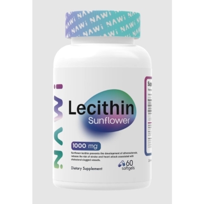 Витамины NAWI Lecithin Sunflower 1000 мг 60 капсул