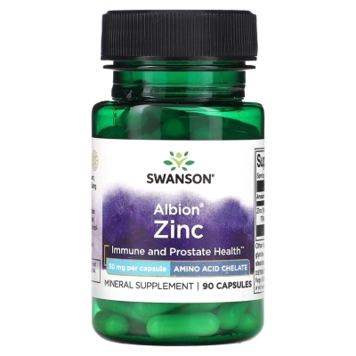 Витамины Swanson Zinc Albion 90 капсул