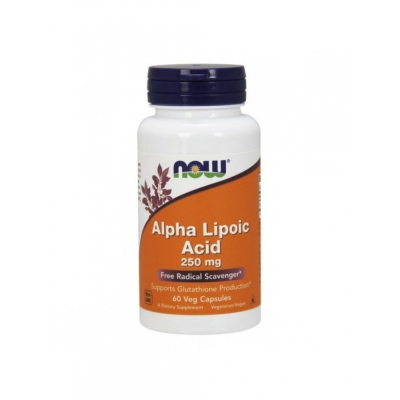 Антиоксидант NOW Alpha Lipoic Acid 250 мг 60 капсул