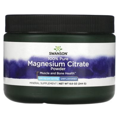 Витамины Swanson Magnesium Citrate 244 гр