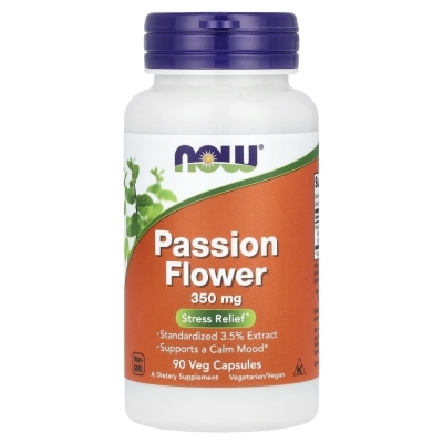 Специальный препарат NOW Passion Flower 350 мг 90 капсул