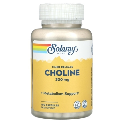 Витамины Solaray Choline 300 мг 100 капсул