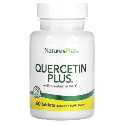 Витамины Natures Plus Quercetin + Vitamin C + Bromelain 60 таблеток